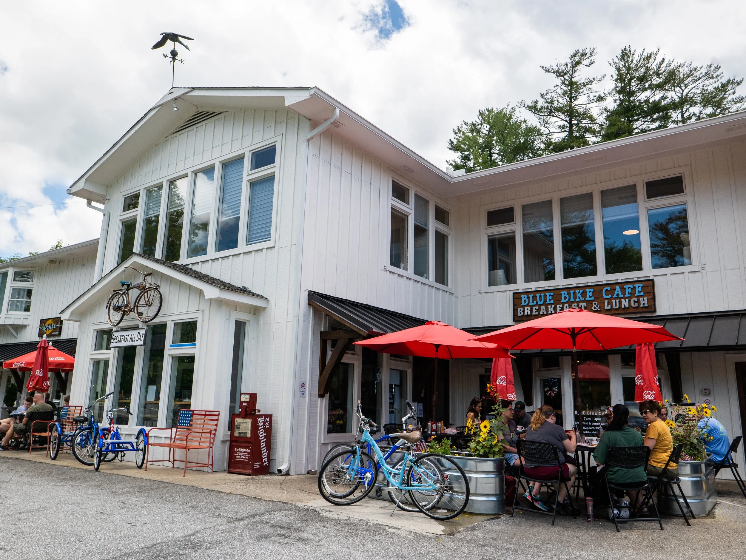 Blue Bike Cafe in Highlands, NC