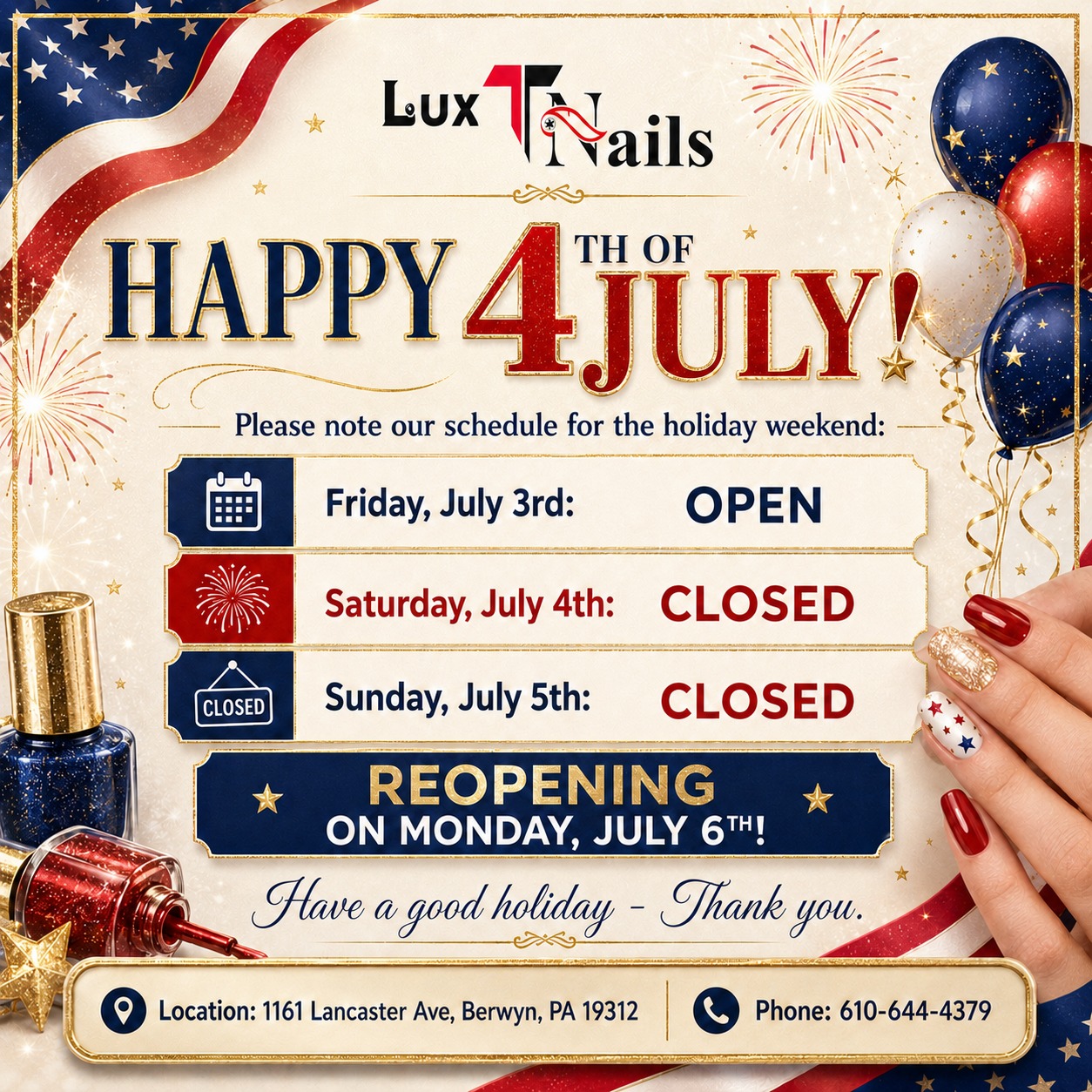 Lux.T Nails Salon in Berwyn, PA (3)