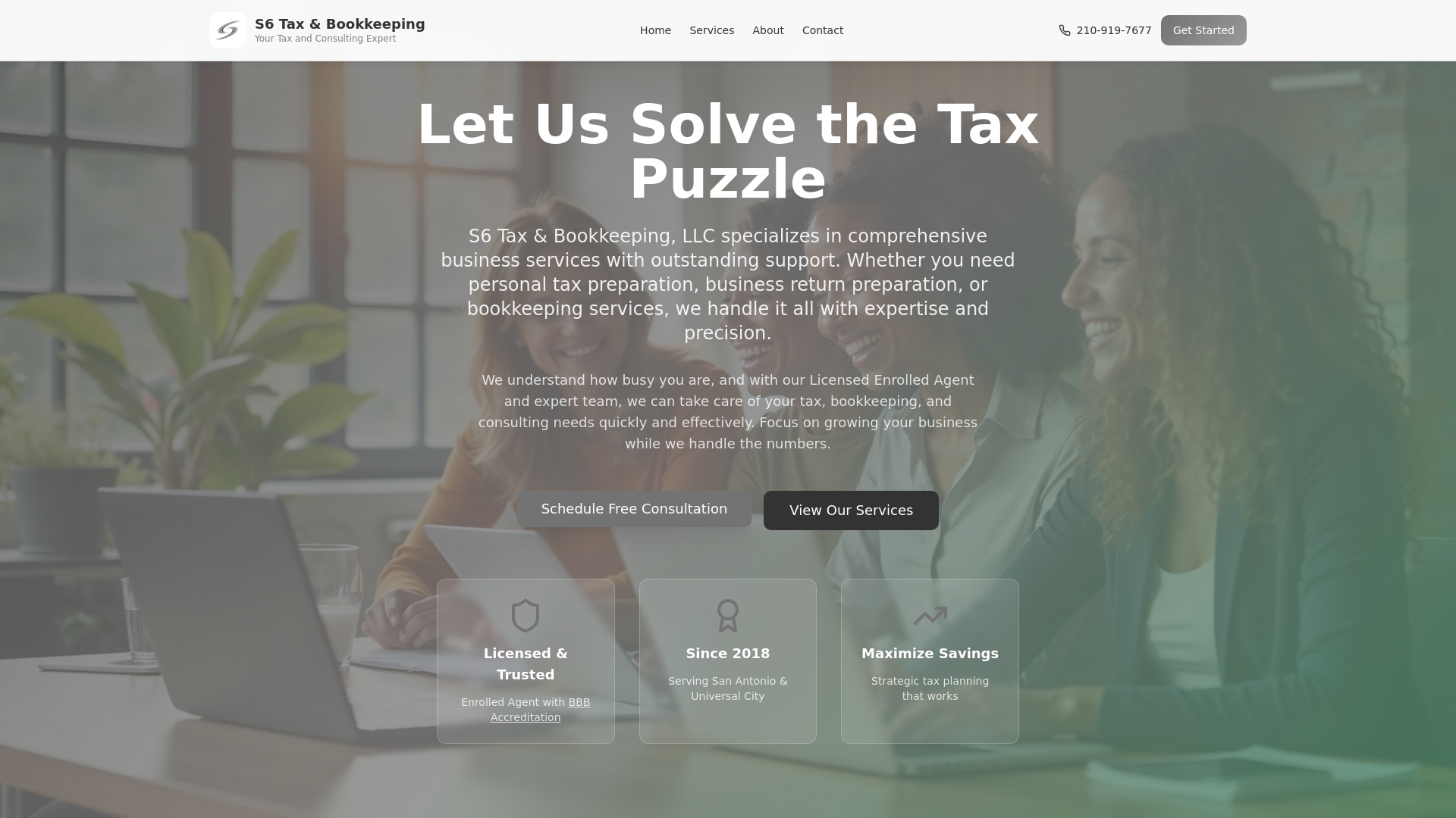 S6 Tax & Bookkeeping LLC in Universal City, TX