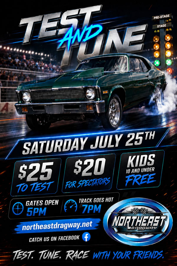 Northeast Dragway in Hertford, NC