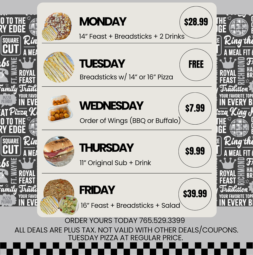 Top Hat Two - Pizza King in New Castle, IN (2)