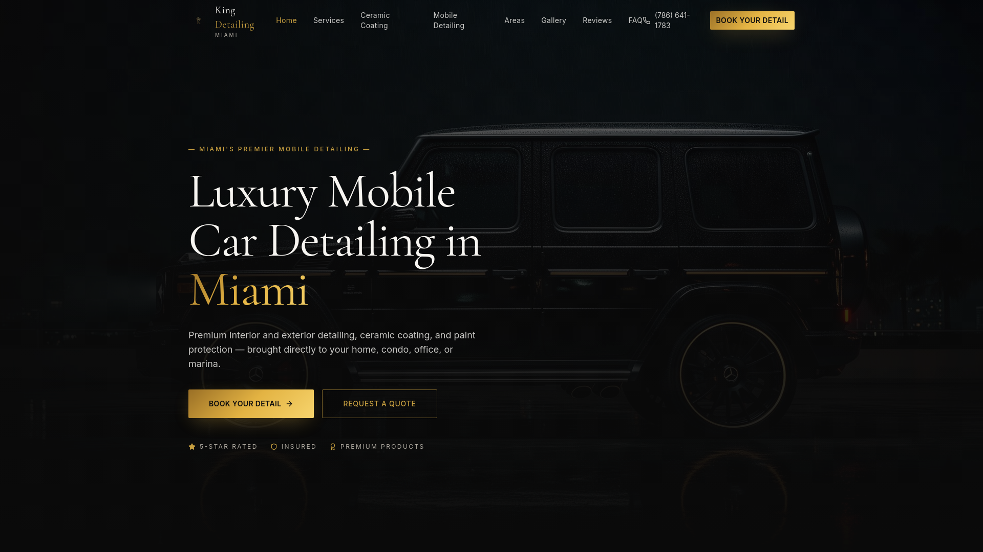 King Detailing Miami | Mobile Car Detailing & Ceramic Coating in Miami, FL