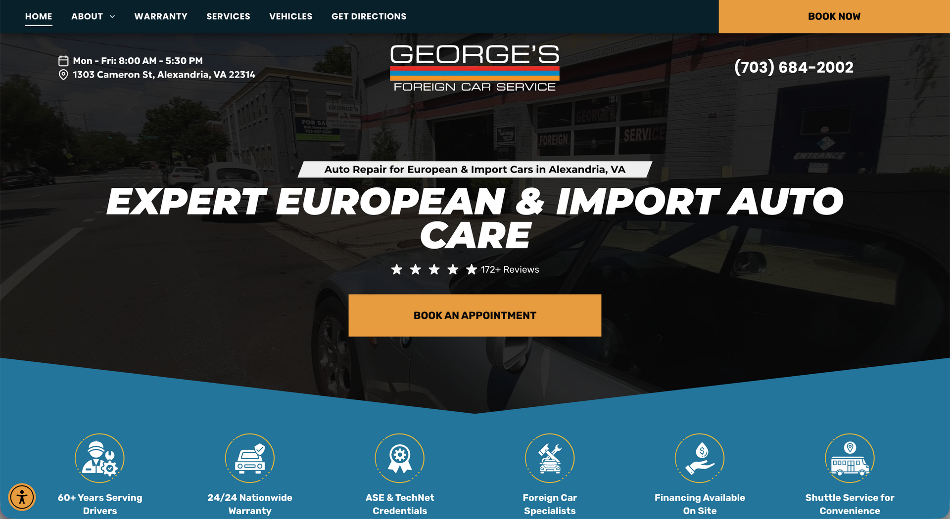 George's Foreign Car Service in Alexandria, VA