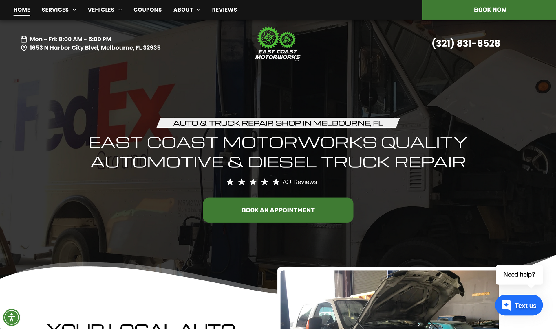 East Coast Motorworks Automotive Repair & Diesel Services / Diesel Repair in Melbourne, FL