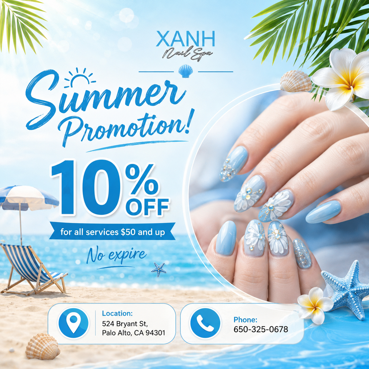 XANH Nail Spa in Palo Alto, CA