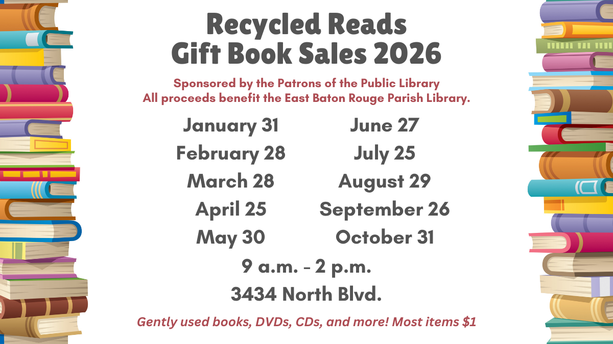 EBRPL - Recycled Reads in Baton Rouge, LA