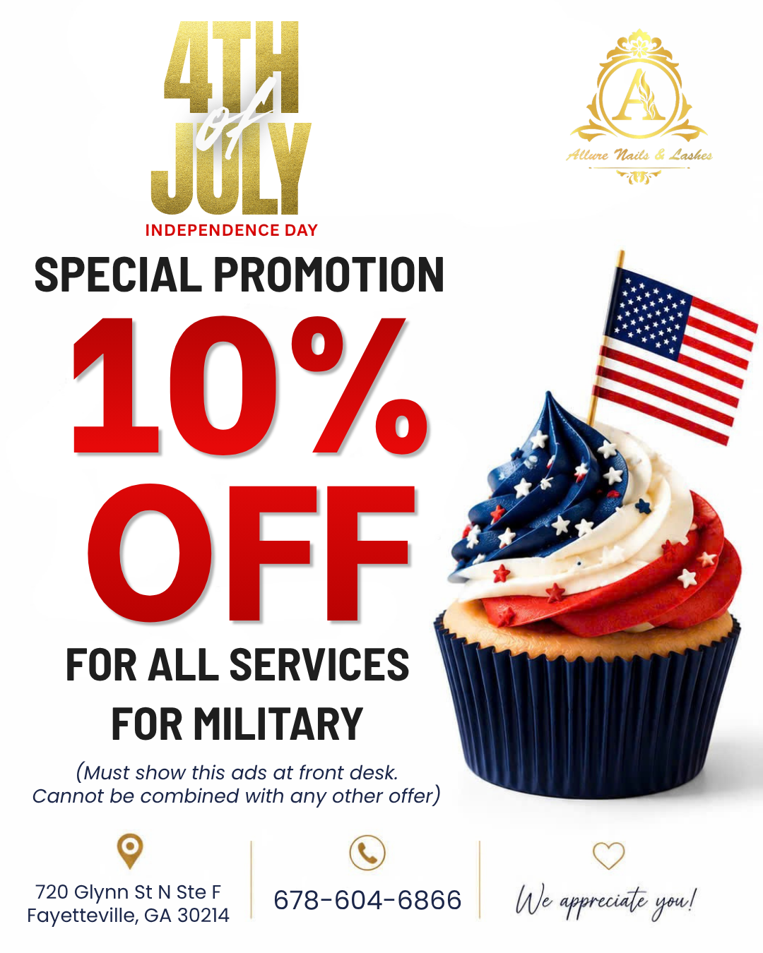 Allure Nails & Lashes ( 10% OFF Birthday ID must show ) in Fayetteville, GA