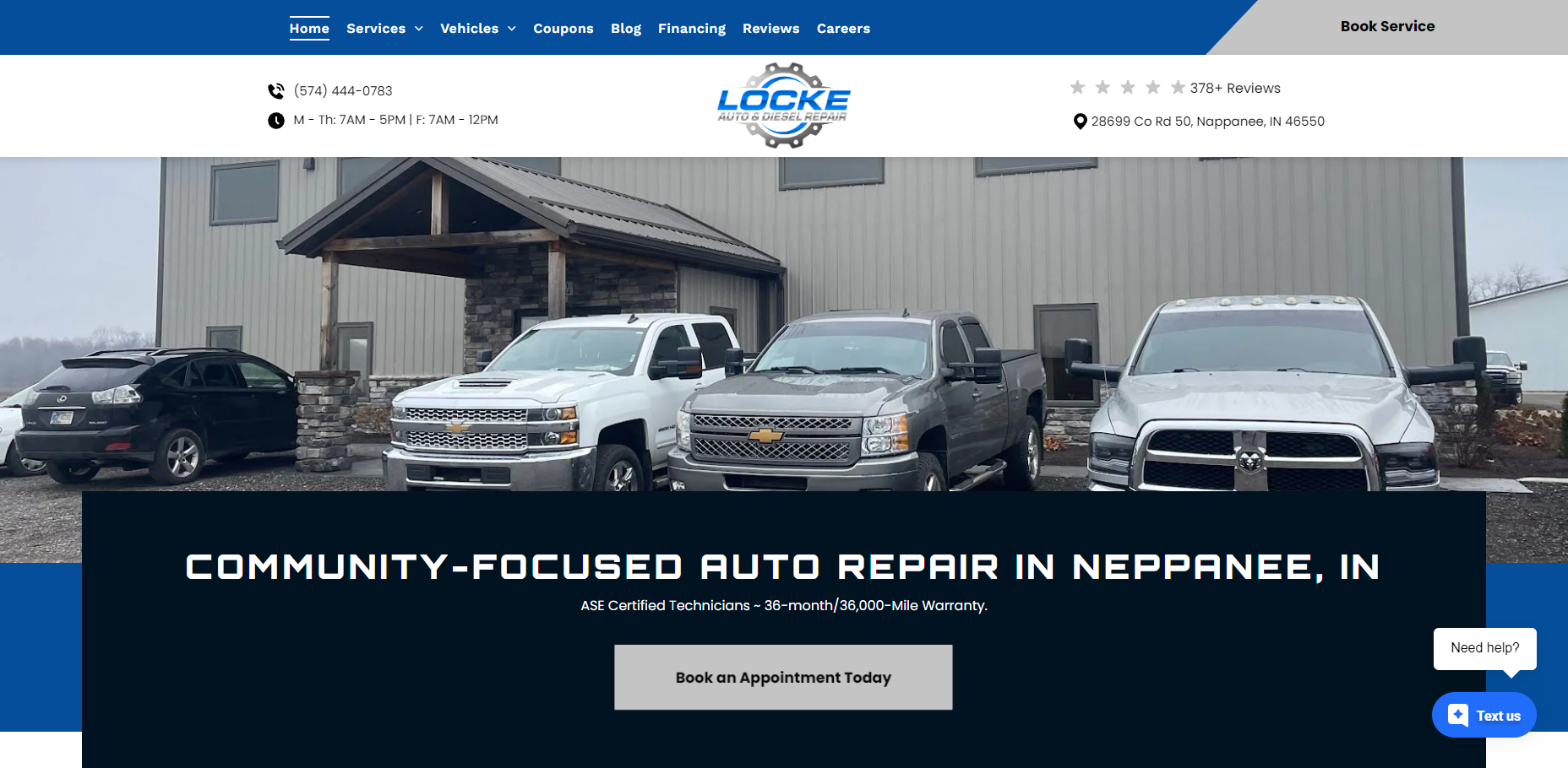 Locke Auto & Diesel Repair in Nappanee, IN