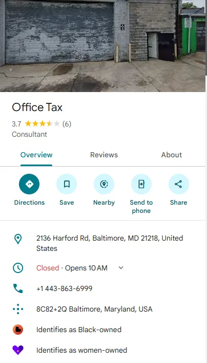 Office Tax in Baltimore, MD (3)