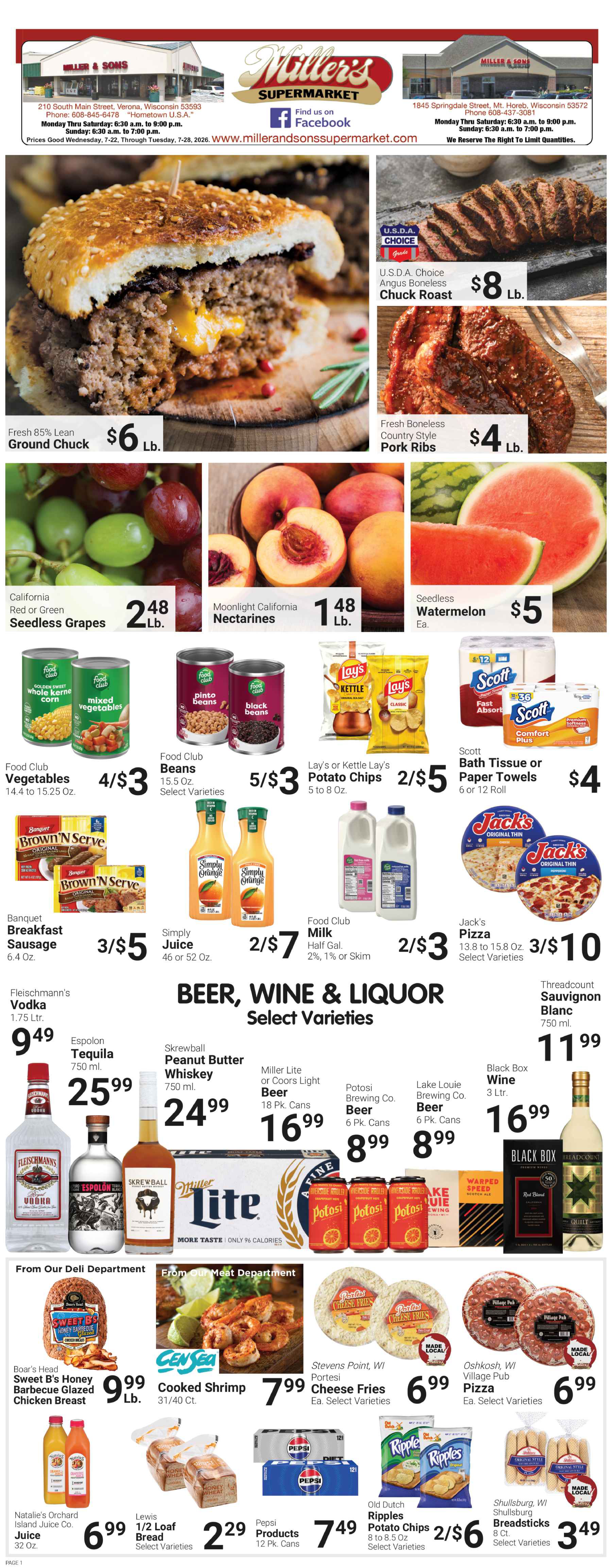 Miller & Sons Supermarket in Mt Horeb, WI (2)