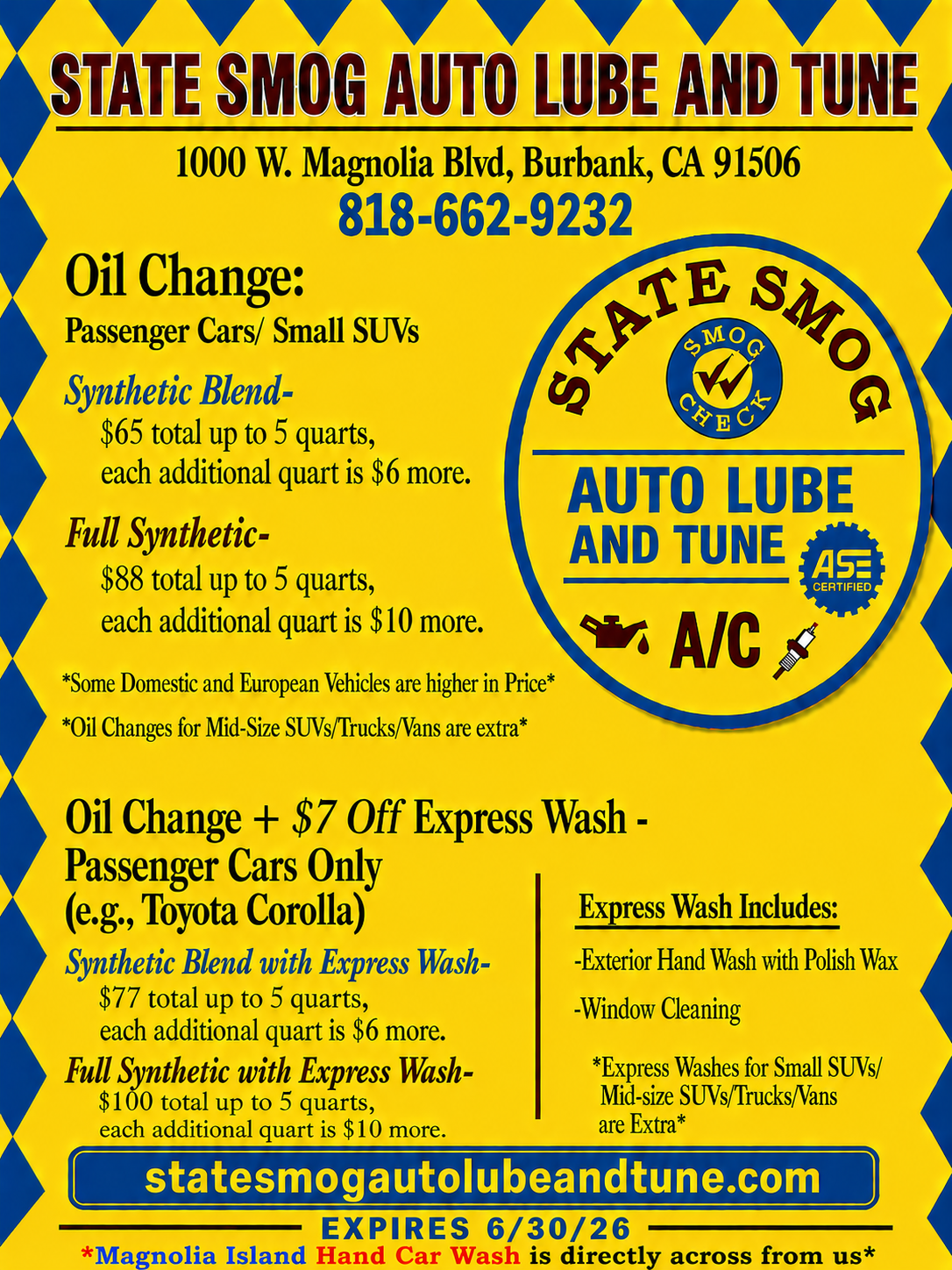 State Smog Auto Lube and Tune in Burbank, CA (2)