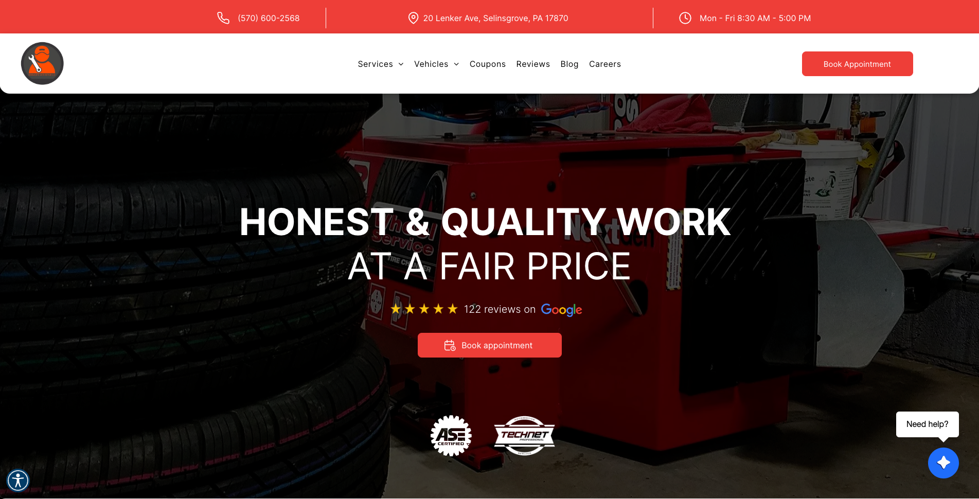 Brubaker's Auto Repair LLC in Selinsgrove, PA