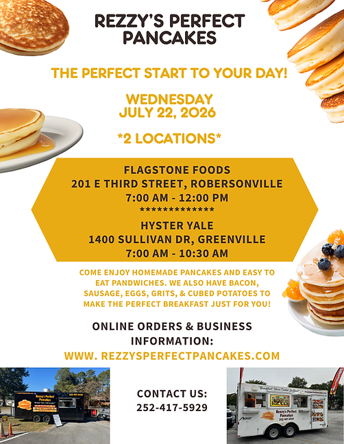 Rezzy's Perfect Pancakes Food Truck in Winterville, NC (2)