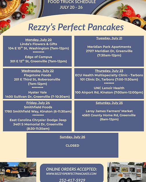 Rezzy's Perfect Pancakes Food Truck in Winterville, NC (3)