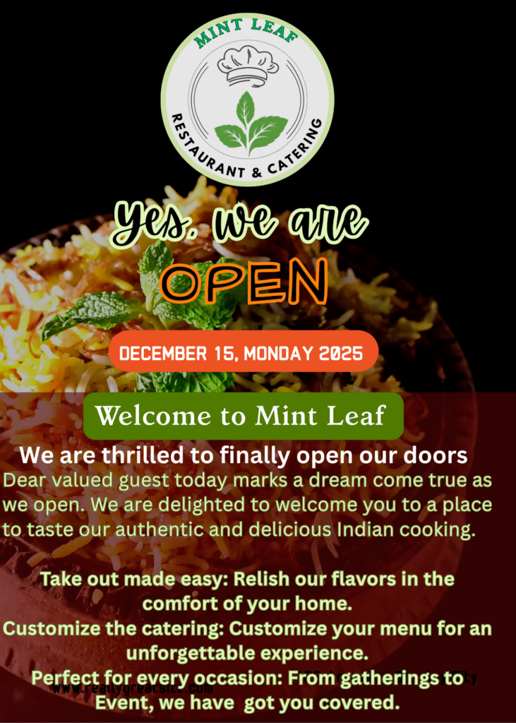 Mint Leaf Restaurant and Catering in Garland, TX